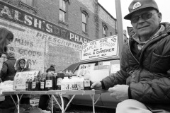 Plenty of product is available at the Vermontville Maple Syrup Festival; 1976.