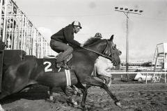 In 1977 Northville Downs held full racing. We followed the days of jockey Ramon Perez on the course, in practice and behind the scenes.